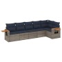 Set de sofás de jardín 6 pzas con cojines ratán sintético gris by , Garden sets - Ref: Foro24-3226831, Price: 461,69 €, Disco...