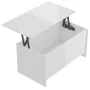 Couchtisch aus glänzend weißem Sperrholz, 102 x 55,5 x 52,5 cm von vidaXL, Couchtisch - Ref: Foro24-809671, Preis: 60,15 €, R...