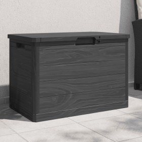 Baúl para cojines polipropileno gris antracita 77,5x44,5x53 cm de , Cajas de almacenaje para exteriores - Ref: Foro24-366602,...