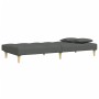 Sofá cama de 2 plazas con taburete tela gris oscuro by , Sofas - Ref: Foro24-3258104, Price: 315,74 €, Discount: %
