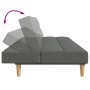 Sofá cama de 2 plazas con taburete tela gris oscuro by , Sofas - Ref: Foro24-3258104, Price: 315,74 €, Discount: %