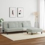 Sofá cama de 2 plazas con taburete terciopelo gris claro von , Sofas - Ref: Foro24-3258110, Preis: 311,76 €, Rabatt: %