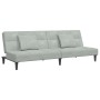 Sofá cama de 2 plazas con taburete terciopelo gris claro von , Sofas - Ref: Foro24-3258110, Preis: 311,76 €, Rabatt: %