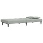 Sofá cama de 2 plazas con taburete terciopelo gris claro von , Sofas - Ref: Foro24-3258110, Preis: 311,76 €, Rabatt: %