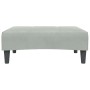Sofá cama de 2 plazas con taburete terciopelo gris claro von , Sofas - Ref: Foro24-3258110, Preis: 311,76 €, Rabatt: %
