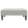 Sofá cama de 2 plazas con taburete terciopelo gris claro von , Sofas - Ref: Foro24-3258127, Preis: 302,34 €, Rabatt: -5%%
