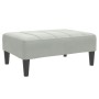 Sofá cama de 2 plazas con taburete terciopelo gris claro von , Sofas - Ref: Foro24-3258127, Preis: 302,34 €, Rabatt: -5%%