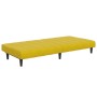 Sofá cama de 2 plazas con taburete terciopelo amarillo | Foro24.es | Tu tienda online para hogar, jardín y más Foro24.es