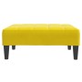 Sofá cama de 2 plazas con taburete terciopelo amarillo | Foro24.es | Tu tienda online para hogar, jardín y más Foro24.es