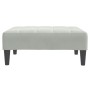 Sofá cama de 2 plazas con taburete terciopelo gris claro by , Sofas - Ref: Foro24-3258133, Price: 344,32 €, Discount: %