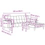 Sofá cama de 2 plazas con taburete terciopelo gris claro by , Sofas - Ref: Foro24-3258133, Price: 344,32 €, Discount: %