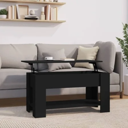 Schwarzer Couchtisch aus Spanplatte 101x49x52 cm von vidaXL, Couchtisch - Ref: Foro24-809702, Preis: 80,44 €, Rabatt: %