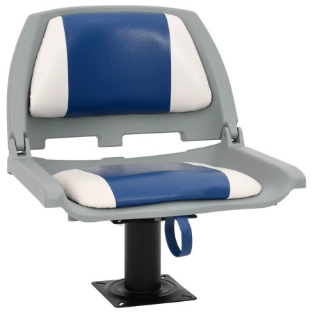 Asientos plegables de barco 2 uds azul y blanco 48x51x41 cm von , Teile für Segelboote - Ref: Foro24-3284278, Preis: 98,54 €,...