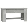 Concrete gray plywood coffee table 101x49x52 cm by vidaXL, Coffee table - Ref: Foro24-809705, Price: 92,79 €, Discount: %