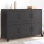 Aparador de acero negro 100,5x39x72 cm by , Sideboards - Ref: Foro24-846740, Price: 147,26 €, Discount: %
