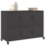 Aparador de acero negro 100,5x39x72 cm by , Sideboards - Ref: Foro24-846740, Price: 147,26 €, Discount: %