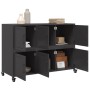 Aparador de acero negro 100,5x39x72 cm by , Sideboards - Ref: Foro24-846740, Price: 147,26 €, Discount: %