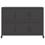 Aparador de acero negro 100,5x39x72 cm by , Sideboards - Ref: Foro24-846740, Price: 147,26 €, Discount: %
