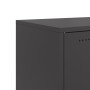 Aparador de acero negro 100,5x39x72 cm by , Sideboards - Ref: Foro24-846740, Price: 147,26 €, Discount: %