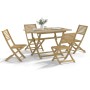 Juego de comedor de jardín 5 piezas madera maciza de acacia by , Garden sets - Ref: Foro24-3295001, Price: 312,40 €, Discount: %