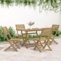 Juego de comedor de jardín 5 piezas madera maciza de acacia by , Garden sets - Ref: Foro24-3295001, Price: 312,40 €, Discount: %