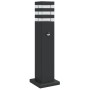 Lámpara de suelo de exterior con sensor aluminio negro 50 cm by , Outdoor lighting - Ref: Foro24-4006399, Price: 53,85 €, Dis...