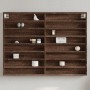 Vitrina de madera de ingeniería marrón roble 100x8,5x75 cm de , Estantes y estanterías - Ref: Foro24-847939, Precio: 57,40 €
