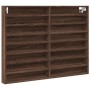 Vitrina de madera de ingeniería marrón roble 100x8,5x75 cm by , Shelves and shelves - Ref: Foro24-847939, Price: 55,54 €, Dis...
