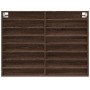 Vitrina de madera de ingeniería marrón roble 100x8,5x75 cm by , Shelves and shelves - Ref: Foro24-847939, Price: 55,54 €, Dis...