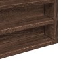 Vitrina de madera de ingeniería marrón roble 100x8,5x75 cm by , Shelves and shelves - Ref: Foro24-847939, Price: 55,54 €, Dis...