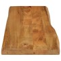 Tablero de mesa borde natural madera maciza mango 120x40x2,5 cm by , Table tops - Ref: Foro24-370758, Price: 78,23 €, Discoun...