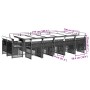 Set comedor de jardín y cojines 15 pzas ratán sintético marrón by , Garden sets - Ref: Foro24-3210873, Price: 899,51 €, Disco...
