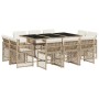 Set comedor de jardín 11 pzas con cojines ratán sintético beige by , Garden sets - Ref: Foro24-3210850, Price: 582,58 €, Disc...