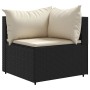 Set muebles de jardín 6 piezas y cojines ratán sintético negro by , Garden sets - Ref: Foro24-3308168, Price: 507,60 €, Disco...