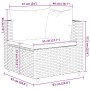 Set muebles de jardín 6 piezas y cojines ratán sintético negro by , Garden sets - Ref: Foro24-3308168, Price: 507,60 €, Disco...