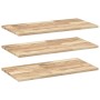 Estantes flotantes 3 uds madera acacia sin tratar 80x40x2 cm de , Estantes y estanterías - Ref: Foro24-3279397, Precio: 107,0...