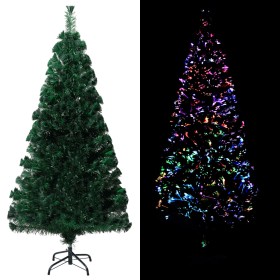 Árbol de Navidad artificial y soporte verde fibra óptica 120 cm de , Arboles de navidad - Ref: Foro24-321026, Precio: 53,20 €...