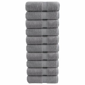 Toallas de invitados SOLUND 10 uds gris 30x50 cm 600 gsm de , Toallas - Ref: Foro24-137304, Precio: 26,54 €, Descuento: -5%%