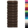 Toallas SOLUND 10 unidades marrón 30x30 cm 600 gsm de , Toallas - Ref: Foro24-137229, Precio: 20,22 €, Descuento: -5%%
