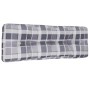 Cojín para sofá de palets de tela a cuadros gris 120x40x12 cm by , Cushions for chairs and sofas - Ref: Foro24-360637, Price:...