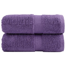 Toallas de invitados SOLUND 2 uds morado 30x50 cm 600 gsm by , Towels - Ref: Foro24-137350, Price: 14,06 €, Discount: %