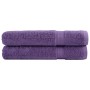 Toallas premium SOLUND 2 unidades morado 100x200 cm 600 gsm de , Toallas - Ref: Foro24-137365, Precio: 60,65 €, Descuento: %