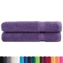 Toallas premium SOLUND 2 unidades morado 100x200 cm 600 gsm de , Toallas - Ref: Foro24-137365, Precio: 60,65 €, Descuento: %