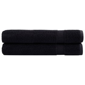 Toallas premium SOLUND 2 unidades negro 100x200 cm 600 gsm von , Handtücher - Ref: Foro24-137437, Preis: 60,81 €, Rabatt: -5%%