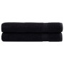 Toallas premium SOLUND 2 unidades negro 100x200 cm 600 gsm by , Towels - Ref: Foro24-137437, Price: 60,81 €, Discount: %