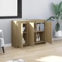 Aparador de madera contrachapada roble Sonoma 102x33x75 cm de vidaXL, Aparadores - Ref: Foro24-809776, Precio: 112,36 €, Desc...