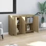 Sideboard aus Sonoma-Eichensperrholz, 102 x 33 x 75 cm von vidaXL, Sideboards - Ref: Foro24-809776, Preis: 106,25 €, Rabatt: %