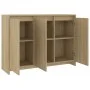 Sideboard aus Sonoma-Eichensperrholz, 102 x 33 x 75 cm von vidaXL, Sideboards - Ref: Foro24-809776, Preis: 106,25 €, Rabatt: %