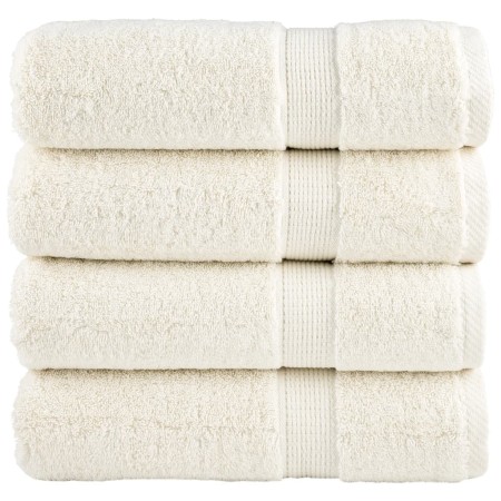 Toallas de ducha SOLUND 4 unidades crema 70x140 cm 600 gsm | Foro24.es | Tu tienda online para hogar, jardín y más Foro24.es