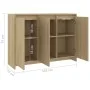 Sideboard aus Sonoma-Eichensperrholz, 102 x 33 x 75 cm von vidaXL, Sideboards - Ref: Foro24-809776, Preis: 106,25 €, Rabatt: %